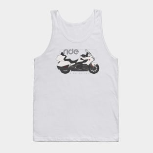 Ride gold wing tour white Tank Top